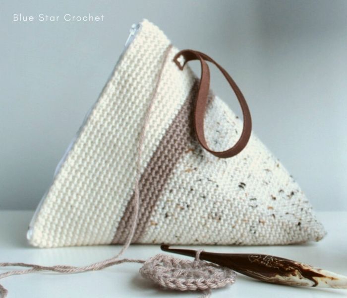 Wedge Project Bag by Blue Star Crochet