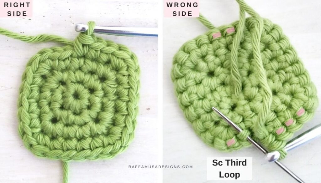 What is the Third Loop of Single Crochet - Raffamusa Designs