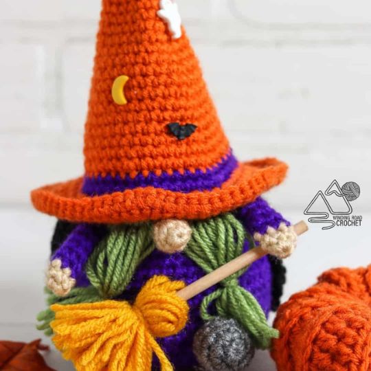 Winding Road Crochet - Witch Gnome Amigurumi