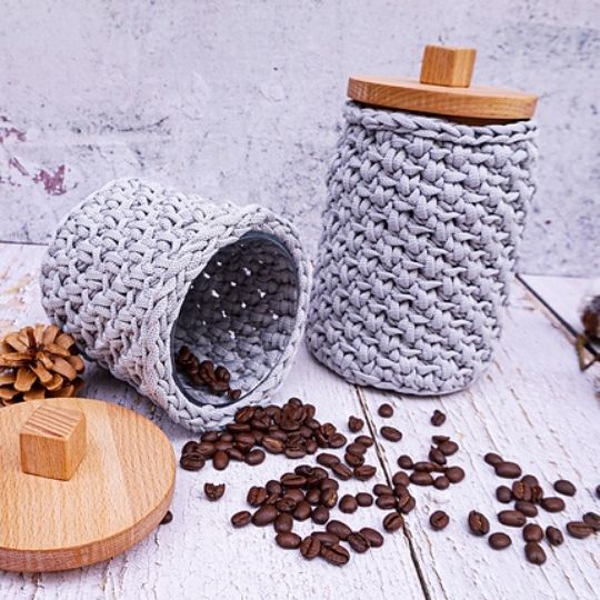 Woven Baskets Set by Knitz and Purlz