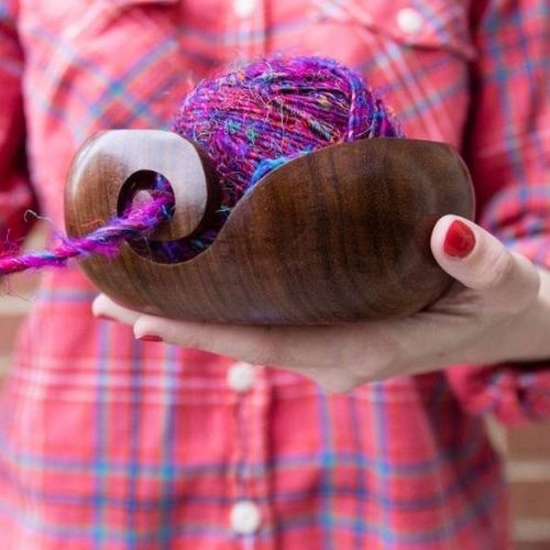 Darn Good Yarn - Cat Yarn Bowl - Ceramic - Decorative - Cat Knitting Bowl