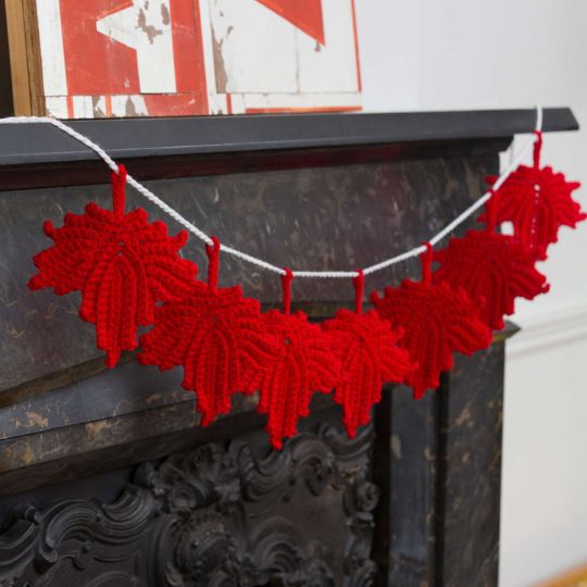 Yarnspirations - Crochet Maple Leaf Banner